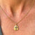 Diamond 14 Karat Yellow Hammered Gold Cross Pendant Necklace
