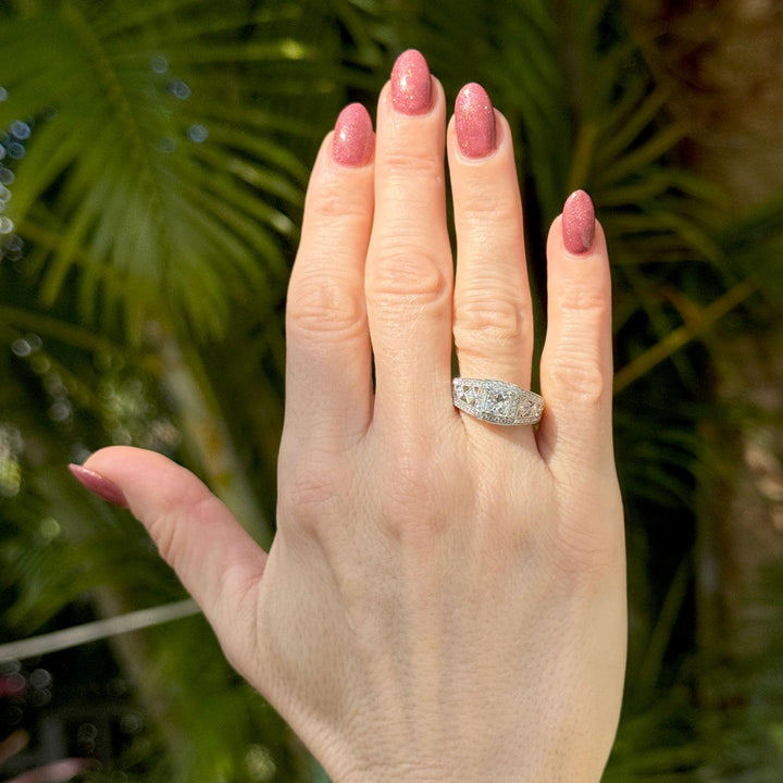 Princess Cut Diamond Halo Platium Engagement Ring GIA Certified