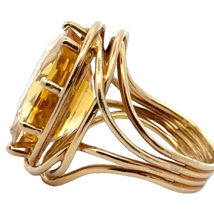 Tiffany & Company Schlumberger 16.13 Carat Oval Yellow Sapphire No Heat GIA Ring