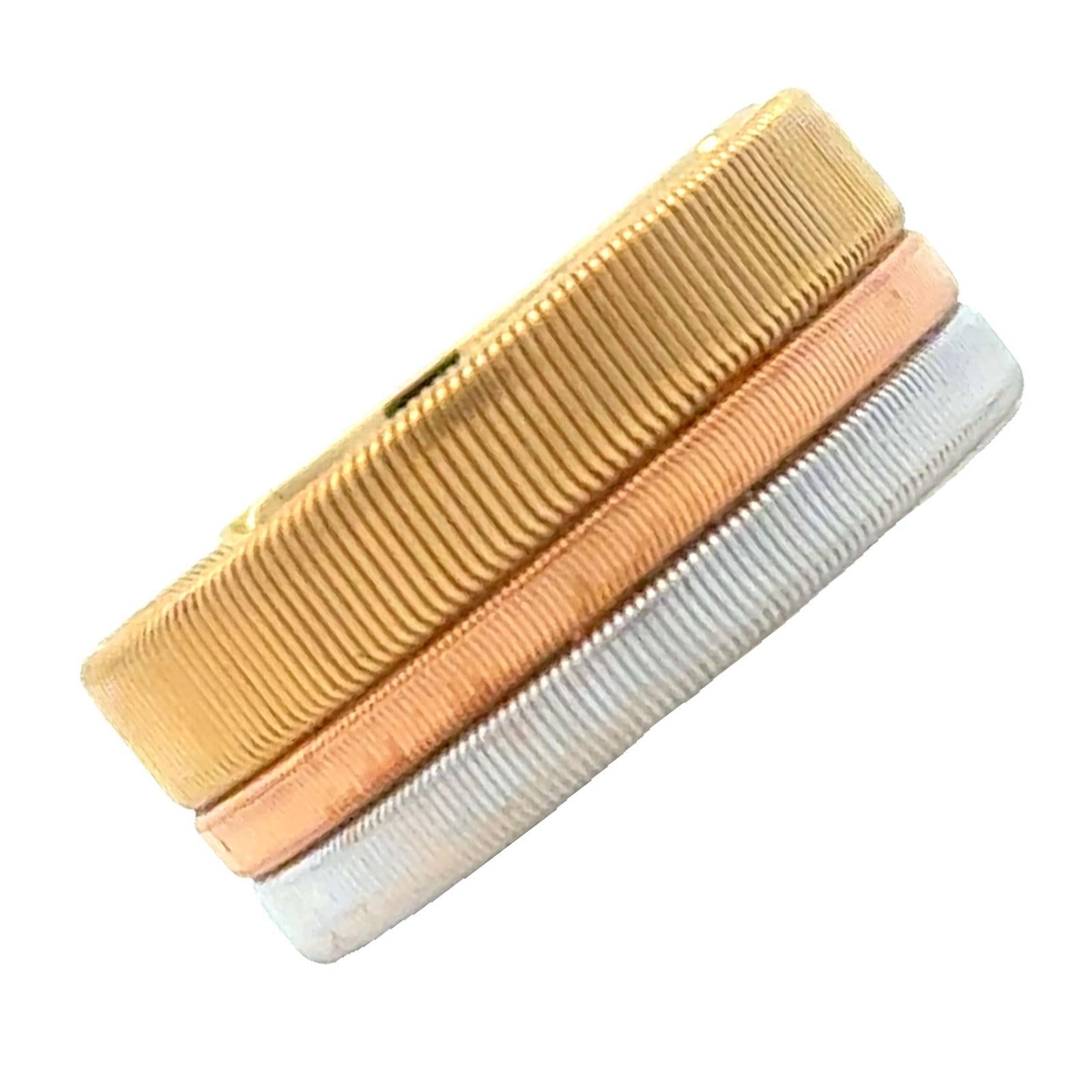 Marco Bicego Masai Tri-Color 18 Karat Gold 8mm Wide Band Ring