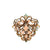 1950's Opal Diamond 14 Karat Yellow Gold Pin Pendant Brooch