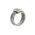 Charriol Diamond 18 Karat White Gold Stainless Steel Cable Ring