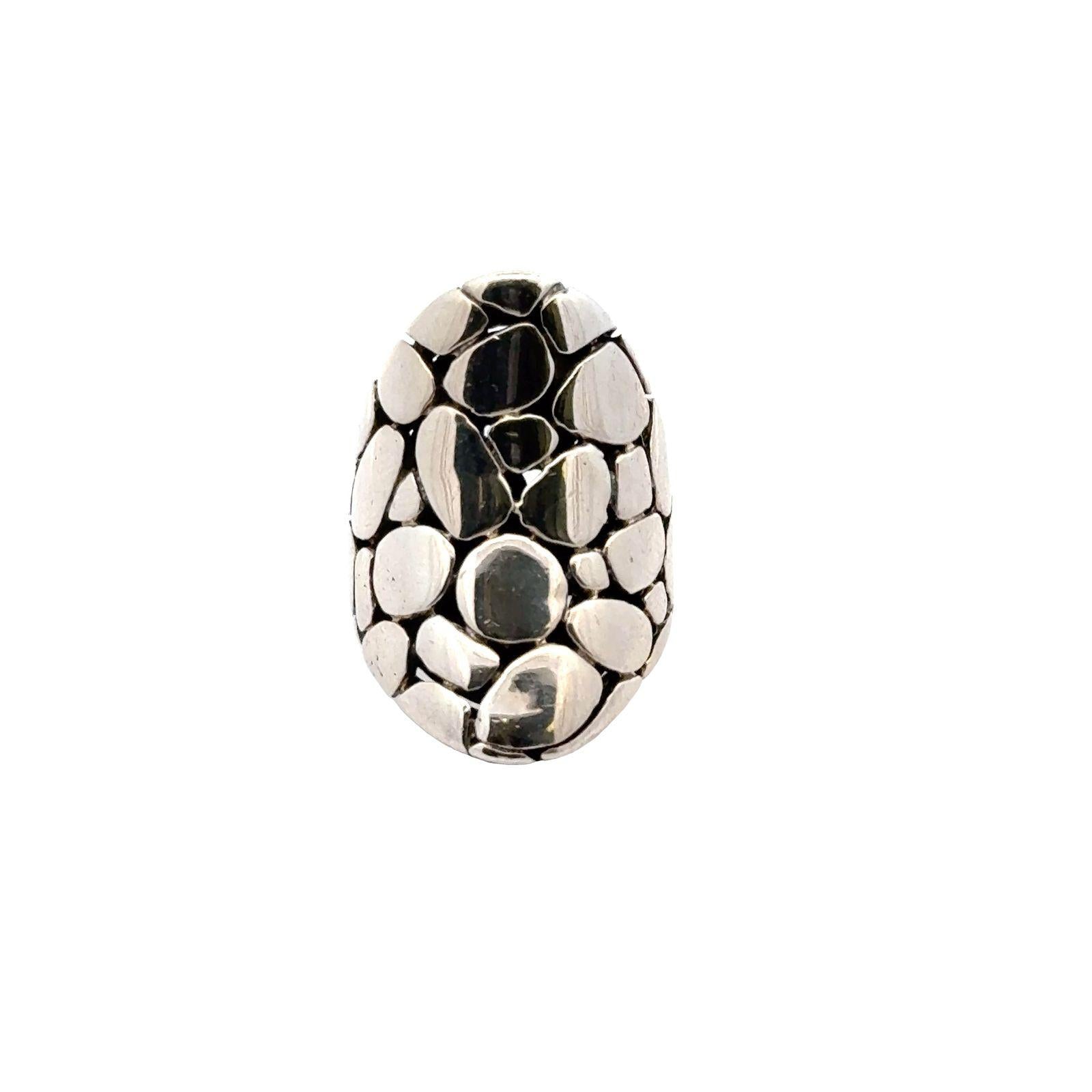 Modern Sterling Silver Saddle Ring