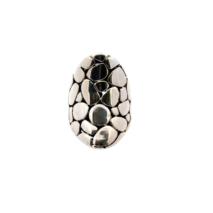 Modern Sterling Silver Saddle Ring