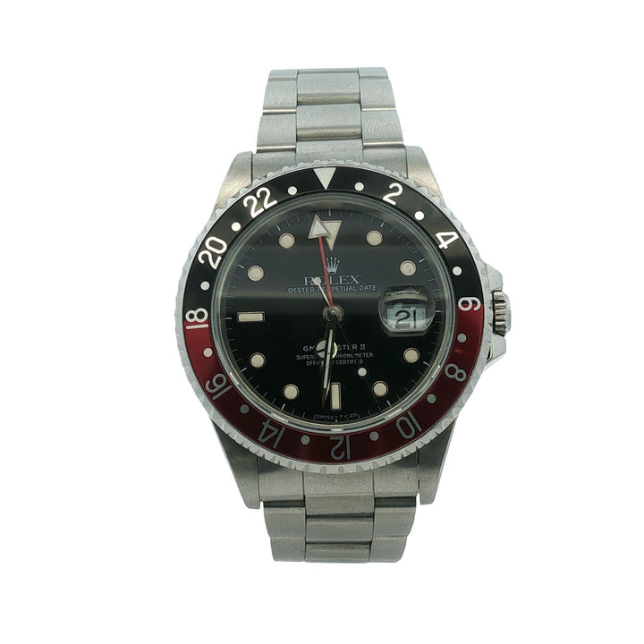 Rolex GMT Master II Stainless Steel 'Coke'  40mm Watch Oyster Band
