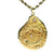 Pisces Zodiac Diamond 14 Karat Yellow Gold Freeform Pendant Necklace
