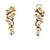 Diamond & Cultured Pearl Vintage Drop Lever-Back Earrings