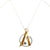 Contemporary Diamond Freeform 18 Karat Yellow & 14 Karat White Gold Pendant