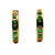 Diamond & Emerald 18 Karat Yellow Gold Hoop Earrings