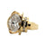 4.47 Carat.Oval Lab Grown Diamond 18 Karat Yellow Gold Vintage Ring. GIA E/VS2