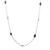 Sapphire & Diamond By The Yard 14 Karat White Gold Necklace