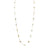 Rose Cut Diamond By The Yard 18 Karat Yellow Gold Necklace 32 Inches