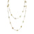 Rose Cut Diamond By The Yard 18 Karat Yellow Gold Necklace 32 Inches