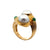 Pearl Emerald 18 Karat Yellow Gold Bypass Ring