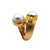Pearl Emerald 18 Karat Yellow Gold Bypass Ring