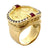 SeidenGang Diamond Ruby 18 Karat Yellow Gold Estate Ring