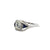 Art Deco Old European Diamond & Sapphire 14 Karat White Gold Vintage Ring