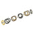 4.50 CTW Diamond 18 Karat Two Tone Gold Circle Link Bracelet