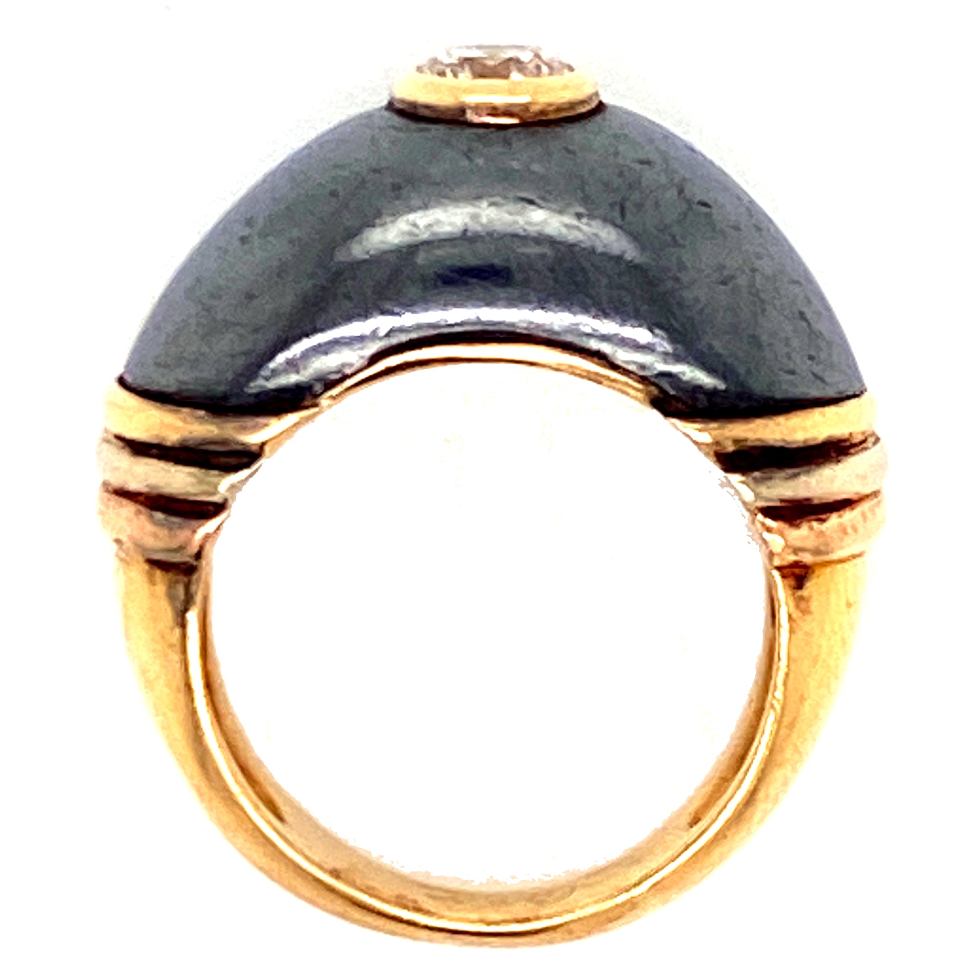 Cartier Vintage Diamond Silverium 18 Karat Yellow Gold Ring – Bardys Estate  Jewelry