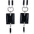 Diamond Onyx 18 Karat White Gold Drop Dangle Modern Earrings