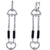 Diamond Onyx 18 Karat White Gold Drop Dangle Modern Earrings