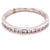 Diamond Wedding Stackable Band Ring 14 Karat White Gold