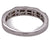 Diamond 18 Karat White Gold Band Ring Round Baguette Diamonds