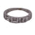 Diamond 18 Karat White Gold Band Ring Round Baguette Diamonds