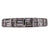 Diamond 18 Karat White Gold Band Ring Round Baguette Diamonds