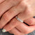 Diamond 18 Karat White Gold Band Ring Round Baguette Diamonds