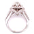 Diamond Halo Engagement Ring 14 Karat White Gold