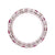 Diamond Ruby 14 Karat White Gold Eternity Band Ring