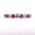 Diamond Ruby 14 Karat White Gold Eternity Band Ring