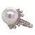 South Sea Pearl Diamond 18 Karat White Gold Cocktail Ring