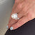 South Sea Pearl Diamond 18 Karat White Gold Cocktail Ring