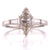 Marquise Tapered Baguette Diamond Engagement Ring 14K White Gold