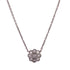 Diamond Floral 18 Karat White Gold Pendant Necklace