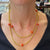 Italian Red Coral Bead 18 Karat Yellow Gold Necklace