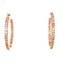 Diamond In & Out Hoop Earrings 14 Karat Yellow Gold -New