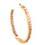 Diamond In & Out Hoop Earrings 14 Karat Yellow Gold -New