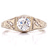 Round Brilliant Diamond 18 Karat White Gold Vintage Engagement Ring