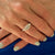 Round Brilliant Cut Diamond 14 Karat White Gold Vintage Engagement Ring