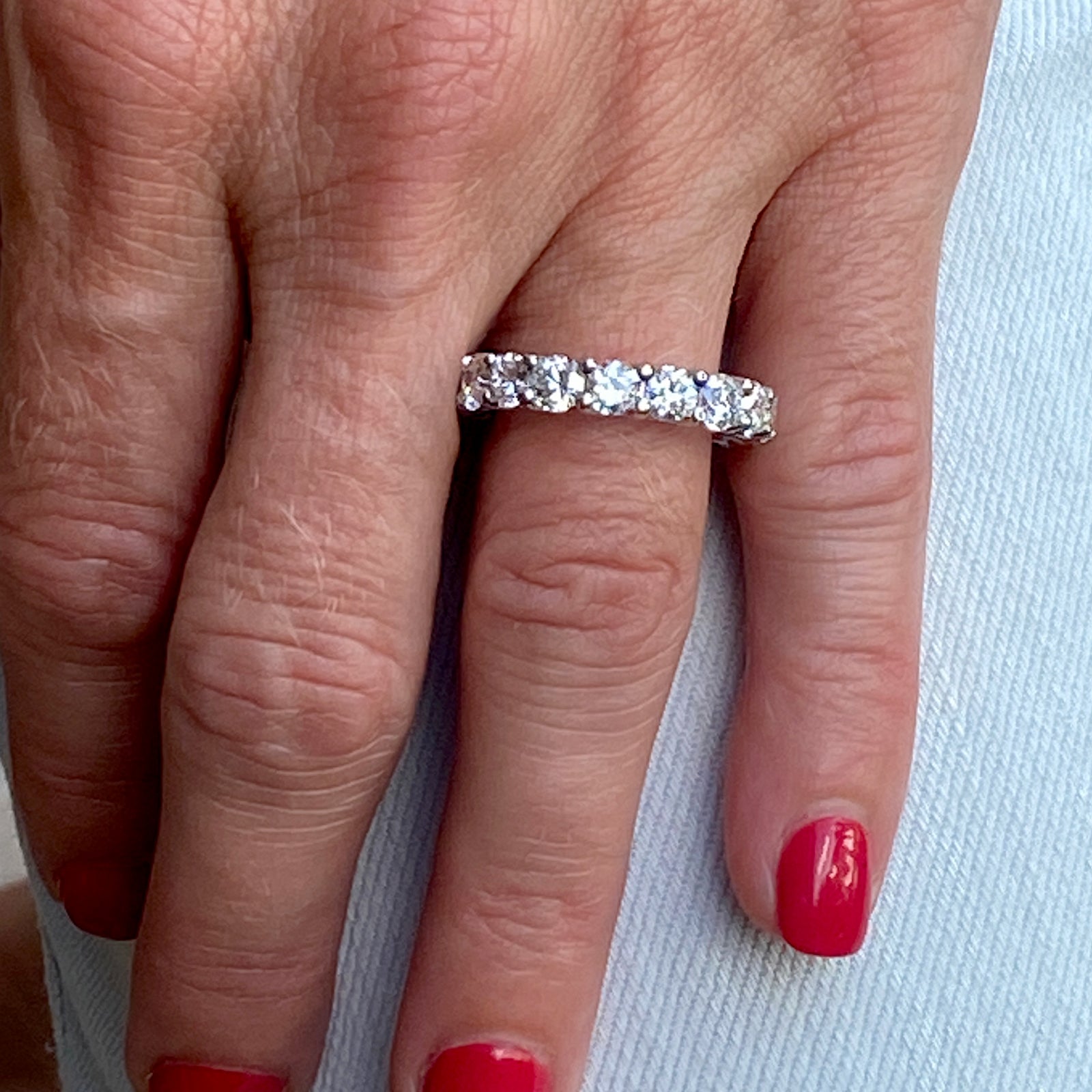 1.5 carat diamond shop eternity band