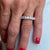 Diamond Eternity Wedding Band Ring 18 Karat White Gold Size 6.25