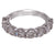 Diamond 18 Karat White Gold Wedding Band Ring 2.00 CTW