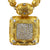 Diamond 18 Karat Yellow Gold Statement Pendant Necklace Toggle Clasp
