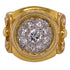 Diamond 18 Karat Yellow Gold Etruscan Style Vintage Ring