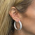 10.65 Carat Diamond In & Out Wide Hoop Earrings 18 Karat White Gold