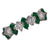 Diamond Emerald 18 Karat White Gold Band Ring