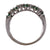 Diamond Emerald 18 Karat White Gold Band Ring